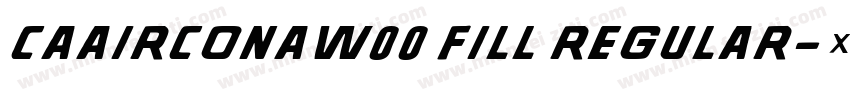 CAAirconaW00 Fill Regular字体转换